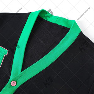 Suéter Casual para Mujer, Estilo Universitario, con Letras Bordadas en Chenilla, Cuello Redondo, Manga Tres Cuartos - Product Image 2