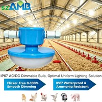 Lampes LED pour volailles 2700-6500K, éclairage de ferme, gradation 0-100%, sans scintillement, pour l'élevage de poulets, éclairage de poulailler
