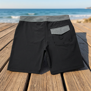 Water-Repellent Men's Board Shorts Quick-Dry with Adjustable Drawstring for Surfing - Product Image 1