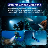 OCSHARK D16 16000 Lumens Lampe vidéo sous-marine 150m Étanche avec charge Type-C Lampe torche professionnelle pour sports sous-marins