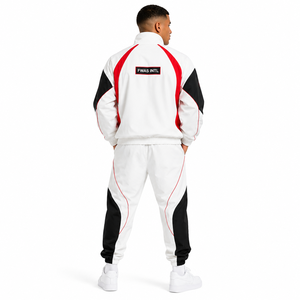 Survêtement en nylon patchwork personnalisé, streetwear léger, sweat à capuche zippé et short, ensembles de survêtements de haute qualité, vestes pour hommes - Product Image 2