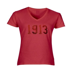 Camisetas Personalizadas de Algodón Suave y Transpirable para Mujeres y Chicas, Diseño Personalizado en la Parte Delantera y de las Mangas, Estilo Sorority - Product Image 2