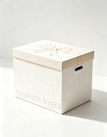 Maßgefertigte Starre Karton-Aufbewahrungsbox mit Griff-Ausschnitt, Prägedesign, Umweltfreundlich, Individuelles Logo, Farb- und Größenoptionen