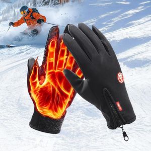 Gants d'hiver thermiques imperméables antidérapants pour hommes et femmes, pour les sports de plein air, résistants au vent et au froid, pour la conduite - Product Image 1