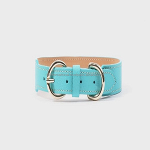2024 nouveaux produits à la mode coloré réglable classique couleur unie collier de chien de compagnie écologique personnalisé collier de chien en cuir uni - Product Image 2