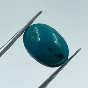 Pierre de turquoise naturelle haute densité 6,77 carats 11,30x16,10 mm Couleur bleue Pierre précieuse élégante pour la fabrication de bijoux en provenance d'Inde - Product Image 1