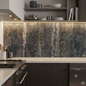 Azulejos Flexibles Roma Marrón Mate con Textura de Travertino, Diseño Moderno - Product Image 2