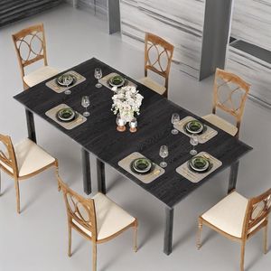Modern Square Dining <b>Table</b> for 2-4 People Wood Kitchen & Living Room <b>Table</b> for Dinner <b>Parties</b> - Product Image 6