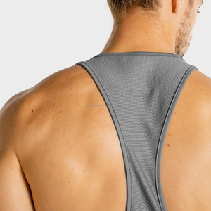 เสื้อกล้ามผู้ชายแบบแห้งเร็ว สวมใส่สบาย ปรับแต่งได้ เหมาะสำหรับออกกำลังกาย วิ่งมาราธอน ผ้าโพลีเอสเตอร์ ซับลิเมชั่น ล้างสี ไซส์ XL - Product Image 2