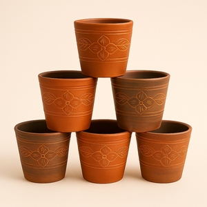 Handmade Terracotta Flower <b>Pot</b> Indoor/Outdoor Nursery Use | Biodegradable Eco-Friendly 2 Gallons Clay Planter for Plants | OEM - Product Image 5