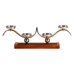 Elegante Portavelas Decorativo Americano de Hierro, Bharat Brass Copper Industries, para Navidad, Pascua, Bodas, Uso Duradero, Hecho a Mano - Product Image 1