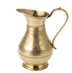 Carafe en cuivre martelé de style vintage, charmante, avec une base large et évasée classique. Style antique disponible à prix de gros. - Product Image 6