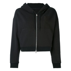 Sudadera con capucha corta vintage personalizada para mujer, oversize, con forro polar, manga larga, estilo hip hop, estampada, lavada, para invierno - Product Image 3