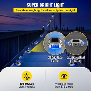 Set di 16 Luci Solari per Vialetti con Pulsante di Accensione, Impermeabili, Wireless, 6 LED per Illuminazione Sentieri - Product Image 5