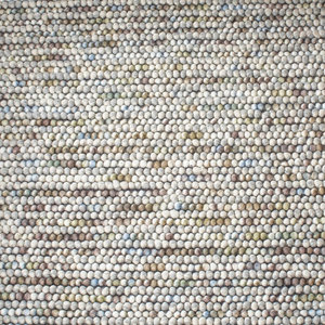Alfombra de Lana Gruesa de Alta Calidad - Gris y Beige con Diseño Mélange, Absorbente y Lavable para el Hogar - Product Image 6