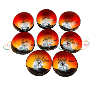 Tazones de Coco Lacados con Logotipo Personalizado OEM, Fábrica ODM de Vietnam, Platos de Servir de Concha Ecológicos de Lujo al por Mayor - Product Image 3