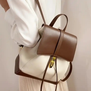 Mochila de cuero para mujer 2026, nuevo diseño, logotipo personalizado, bolso de moda, mochila de piel de vaca - Product Image 2
