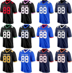 Maillot de football unisexe blanc à col en V, numéro 88, impression sublimée, respirant, manches courtes, coupe classique, vêtements pour adultes, logo personnalisé - Product Image 5