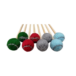 Alipa Manche en érable coloré Tête de laine Xylophone Maillets-5 modèles de dureté pour la musique en classe Accessoires pour instruments de musique - Product Image 1