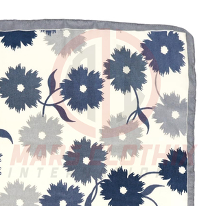 Écharpe carrée à imprimé floral en coton respirant, bandana décontracté pour femme, printemps-été - Product Image 3