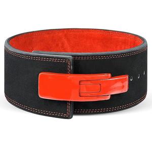 Ceinture de musculation en cuir suédé noir, ceinture de musculation pour la salle de sport, entraînement physique, musculation, soutien lombaire, ceinture de powerlifting - Product Image 3