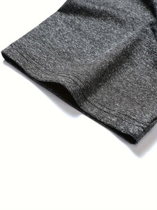 Men's <b>Long</b> Sleeve <b>T</b>-<b>Shirt</b> Regular Fit Solid Color O-Neck Casual Knitted 100% Cotton Regular Length <b>Black</b> Gray Brown Front - Product Image 4