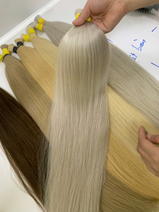 Extensiones de Cabello Virgen Vietnamita 100% de Alta Calidad, Súper Doble Trama, Resistentes a la Caída, Precio de Fábrica, Cabello Liso a Granel - Product Image 6