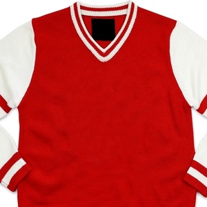 WIDE GREEK HOUSE Cardigan pour homme en laine tricotée et acrylique, écologique, rouge uni, à manches longues, avec boutons recouverts, pull d'hiver - Product Image 2