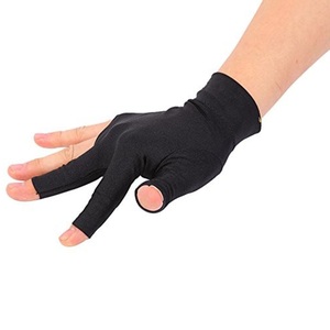 Gants de snooker unisexes Geo Brothers de haute qualité, design personnalisé, respirants, polyester/protection UV, antidérapants, fermeture auto-agrippante - Product Image 2