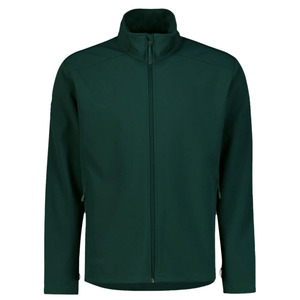 Chaqueta Impermeable de Soft Shell Verde Oscuro para Hombre, con Cierre Completo, Cuello Alto, Casual, Cortavientos, Ajuste Regular, de Poliéster, para Exteriores - Product Image 1