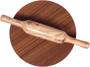 Pan de chakla indio de alta calidad, clásico de Navidad y Pascua, artesanía de madera especial para Ramadán, Buraq. - Product Image 5