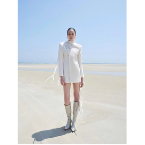 Trajes y Blazers Elegantes para Mujer ODM, BLAZER DEBS CON BORRACHES, 73% Poliéster - 17% Rayón - 10% Elastano, Blazer de Oficina para Mujer de Vietnam - Product Image 1