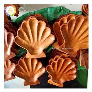ชามไม้ธรรมชาติรักษ์โลก แกะสลักด้วยมือ จานเสิร์ฟรูปทรงเห็ด ของตกแต่ง ขายส่ง ภาชนะสำหรับครัวและบ้าน - Product Image 4