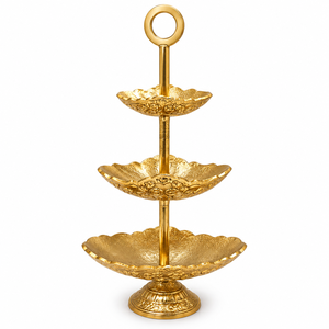 Support à chocolats en métal vert émeraude avec accent croissant doré pour hôtels, mariages et événements – Tailles et couleurs personnalisées disponibles - Product Image 4