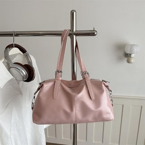 Women CUSTOM Brand PU <b>Leather</b> Trendy Satchel Tote Solid Color Handbags Large Capacity From Rajasthan - Product Image 2