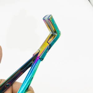 Tape in Hair Extension Plier Wholesale Stainless Steel with <b>Silicon</b> Points Multi Color Hair Extension <b>Tools</b> Private Label - Product Image 2
