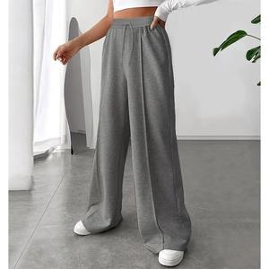 Pantalon Harem Rose pour Homme en Polaire à Jambes Larges, Taille Élastique avec Cordon de Serrage, Poches Latérales, Tricoté en Laine, Style Décontracté Hip Hop, Idéal pour l'Hiver - Product Image 4