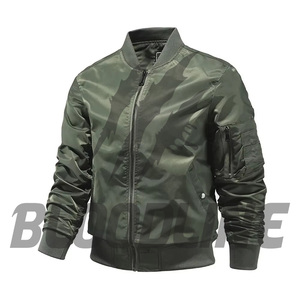 Veste bomber camouflage à manches longues pour homme, coupe-vent, vêtements de sport d'extérieur, toutes saisons, matière polyester - Product Image 3