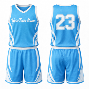 Conjunto de Uniforme de Baloncesto Personalizado, Jersey de Baloncesto de Secado Rápido, Ropa Deportiva Transpirable de Malla, Ropa Deportiva de Entrenamiento, Ajuste Profesional - Product Image 3