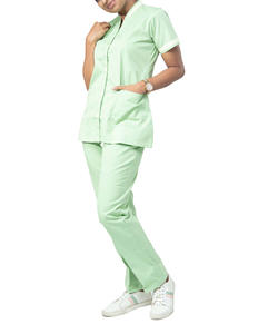 Conjuntos de Uniformes Médicos de Alto Rendimiento para Enfermeras, Uniformes Clínicos Personalizados Unisex de Poliéster y Spandex de Manga Corta para Hospital - Product Image 1