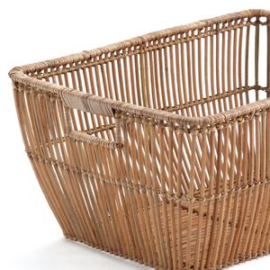 Cesta de Almacenamiento Rústica de Bambú y Ratán Hecha a Mano, Ecológica, Organizador Tejido a Mano para Cocina, Baño y Lavandería por Vietrustic - Product Image 3