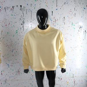 Sweat-shirt à col montant 100% coton avec broderie appliquée, col large, URBAN PRODUCTIONS - Product Image 5