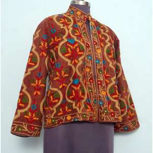 Vestes Cotrise brodées sur mesure vintage, rembourrées en coton, artisanat artisanal, coupe-vent, multicolores, écologiques, épaisses - Product Image 4