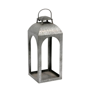Wholesale Galvanized Metal Candle <b>Lantern</b> with <b>Brass</b> Trim Hexagonal Vintage Glass <b>Lantern</b> for Wedding Centerpiece and Table - Product Image 2