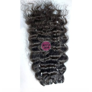 Extensions de cheveux vierges Remy indiennes non traitées de qualité supérieure 12A, double trame, 100 grammes, modèle Arrow Exim 008 - Product Image 2