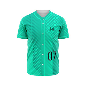 Maillot de baseball unisexe de haute qualité imprimé en sérigraphie, 100% polyester, respirant, antibactérien, grande taille, maillots écologiques - Product Image 5