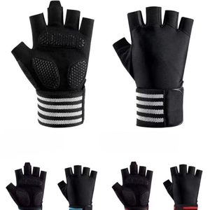 Best Weight Lifting Fitness <b>Gloves</b> Half Finger Breathable Non-Slip Lace-Up <b>Arthritis</b> Carpal Tunnel Sports Hand Support Nylon - Product Image 5