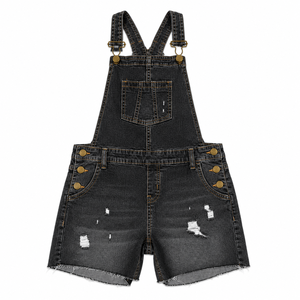 Women's High Waist Breathable <b>Denim</b> Adjustable Strap Bib Overall Casual Summer Jumpsuit - Product Image 6