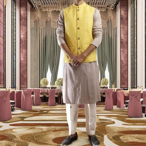 Ensemble veste et kurta ethnique Sunshine pour HOMMES - Product Image 3