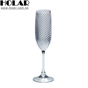 [Holar] Vasos de Champán de Plástico Irrompible con Diseño de Espiral de 5oz, Hechos en Taiwán, para Fiestas, Bodas, Brindis, Junto a la Piscina - Product Image 1